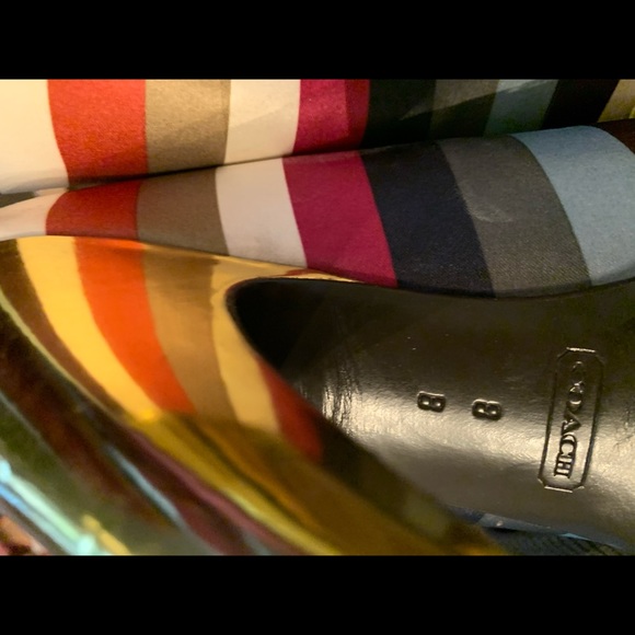 Coach multi stripe heels - Picture 7 of 8
